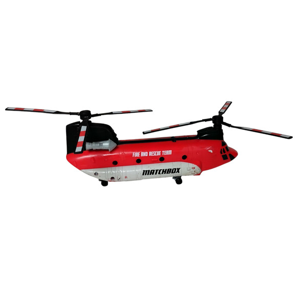 🚁Matchbox Power Launcher Helicopter Fire Rescue Team 11" Chinook Emergency Toy - Picture 2 of 14